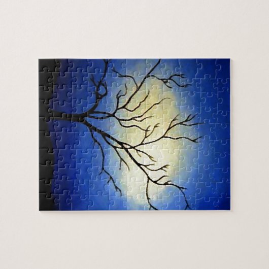 Abstracte boom - moderne kunst legpuzzel (Horizontaal)