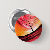 Abstracte boom - moderne kunst ronde button 5,7 cm (Voorkant /achterkant)