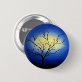 Abstracte boom - moderne kunst ronde button 5,7 cm (Voorkant /achterkant)