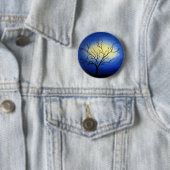 Abstracte boom - moderne kunst ronde button 5,7 cm (In situ)