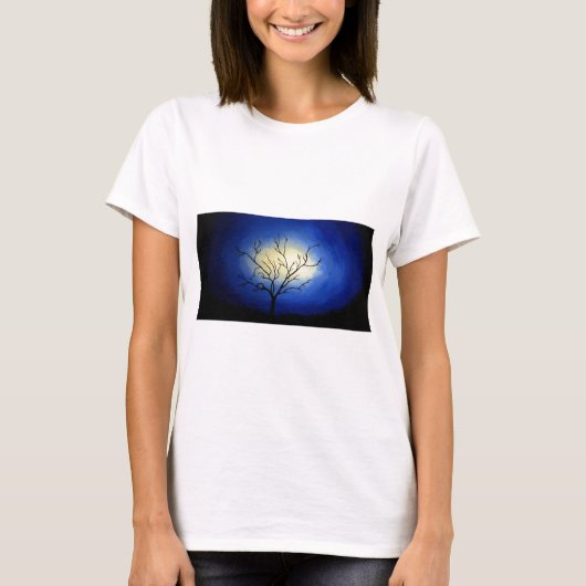 Abstracte boom - moderne kunst t-shirt (Voorkant)
