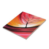 Abstracte boom - moderne kunst tegeltje (Zijkant)
