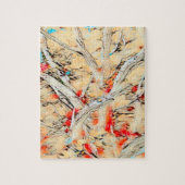 Abstracte boom Puzzle Legpuzzel (Verticaal)