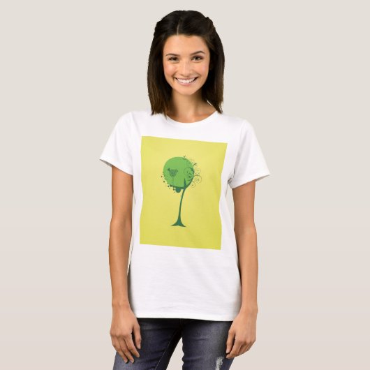 Abstracte Boom T-shirt voor vrouwen (Voorkant volledig)