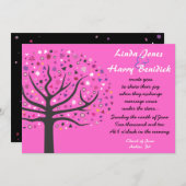 Abstracte Boom van de Nota van de Woede van het Le Kaart (Voorkant / Achterkant)