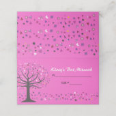 ABSTRACTE BOOM VAN LEVEN Bat Mitzvah Seating Escor Plaatskaartje (Buitenkant ongevouwen)