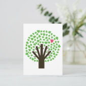 Abstracte boomgger briefkaart (Staand voorkant)