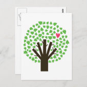 Abstracte boomgger briefkaart (Voorkant / Achterkant)