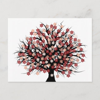 Abstracte boomgger briefkaart