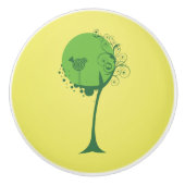 Abstracte boomkeramische knop (Voorkant)