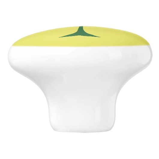 Abstracte boomkeramische knop (Zijkant)