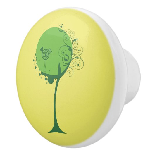 Abstracte boomkeramische knop (Rechts)