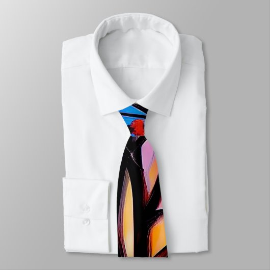 Abstracte boomkleurige Mannen Mode Stropdas (Gebonden)
