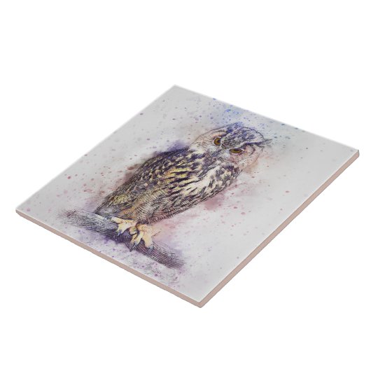 Abstracte boomkor tegeltje (Zijkant)