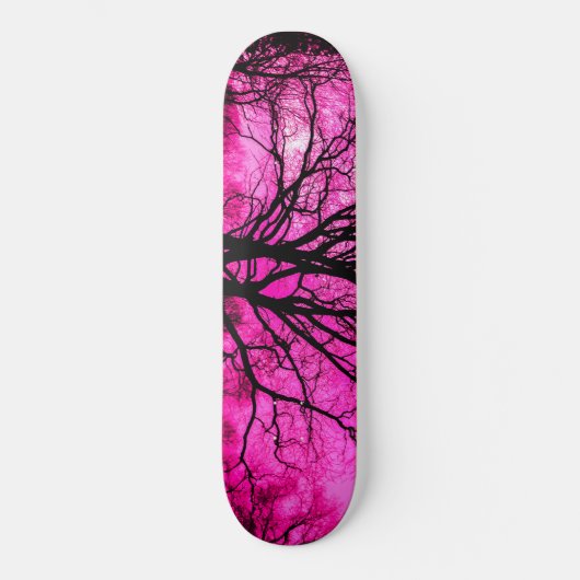 Abstracte boomkunst persoonlijk skateboard (Voorkant)