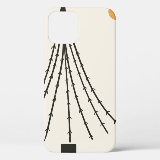 Abstracte boommaan Case-Mate iPhone case (Achterkant)