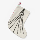 Abstracte boommaan kleine kerstsok (Voorkant (Hangend))