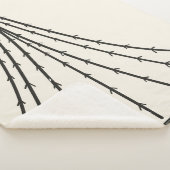 Abstracte boommaan sherpa deken (3/4)