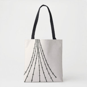 Abstracte boommaan tote bag