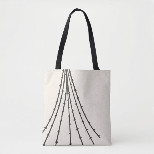 Abstracte boommaan tote bag (Voorkant)