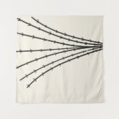 Abstracte boommaan wandkleed (Voorkant (horizontaal))