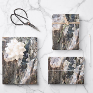 Abstracte boomschors inpakpapier vel