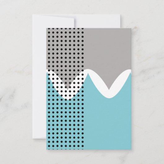 Abstracte boorbewegingen bedankkaart (Voorkant)