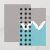 Abstracte boorbewegingen bedankkaart (Voorkant / Achterkant)