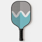 Abstracte boorbewegingen pickleball paddle (Voorkant)