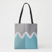Abstracte boorbewegingen tote bag (Voorkant)