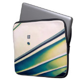 Abstracte boot in blauwe elektronische tas (Voorkant Links)
