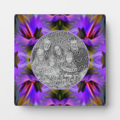 Abstracte borstelwervelingen Voeg uw foto toe Fotoplaat (Voorkant)