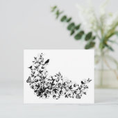 abstracte borstgrens briefkaart (Staand voorkant)