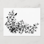 abstracte borstgrens briefkaart (Voorkant)