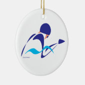 Abstracte borstkas 2 versiering keramisch ornament (Rechts)