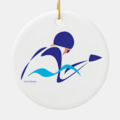 Abstracte borstkas 2 versiering keramisch ornament (Achterkant)