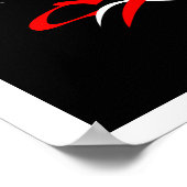 Abstracte borstslag 12 Poster (Hoek)