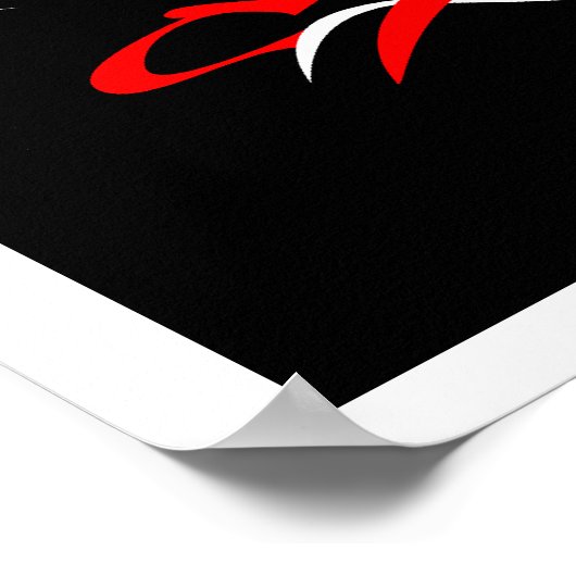 Abstracte borstslag 12 Poster (Hoek)