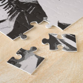 Abstracte Borzoi In De Pijnboom Legpuzzel (Zijkant)