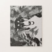 Abstracte Borzoi In De Pijnboom Legpuzzel (Verticaal)