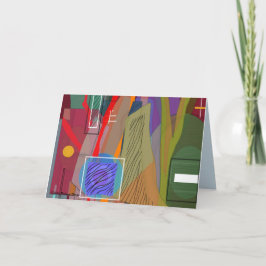 Abstracte Boskaart Kaart