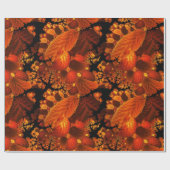 Abstracte bossen in het najaar cadeaupapier (Vlak)