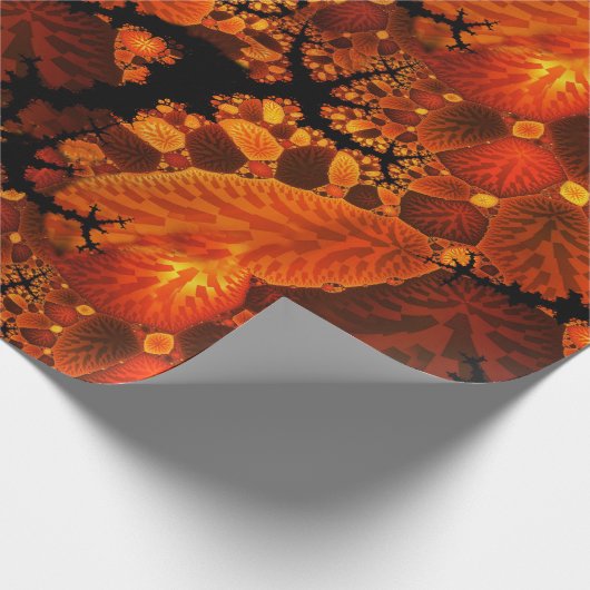 Abstracte bossen in het najaar cadeaupapier (Hoek)