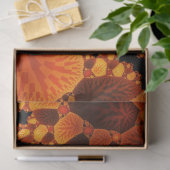 Abstracte bossen in het najaar ontkoppelen tissuepapier (Geschenk)