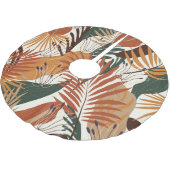 Abstracte Botanicals: White Canvas Wonders Kerstboom Rok (Gekanteld)