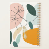 Abstracte Botanische Aarde Tonen Planner (Achterkant)
