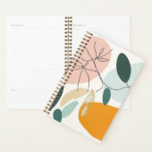 Abstracte Botanische Aarde Tonen Planner (Display)