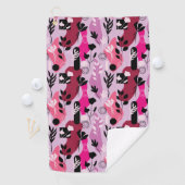 Abstracte Botanische Afbeeldingen Golfhanddoek (Insitu)