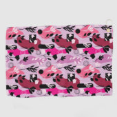 Abstracte Botanische Afbeeldingen Golfhanddoek (Horizontaal)