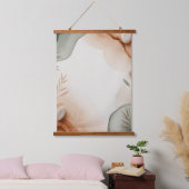 Abstracte botanische afbeeldingen hangend wandkleed (Slaapkamer)